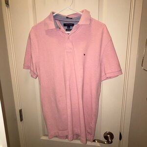 Pink collared shirt